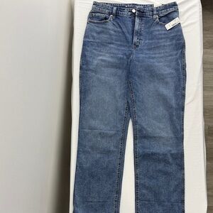 NWT Reitmans Classic Blue Denim Super High Rise Straight Leg Jeans - Size 31